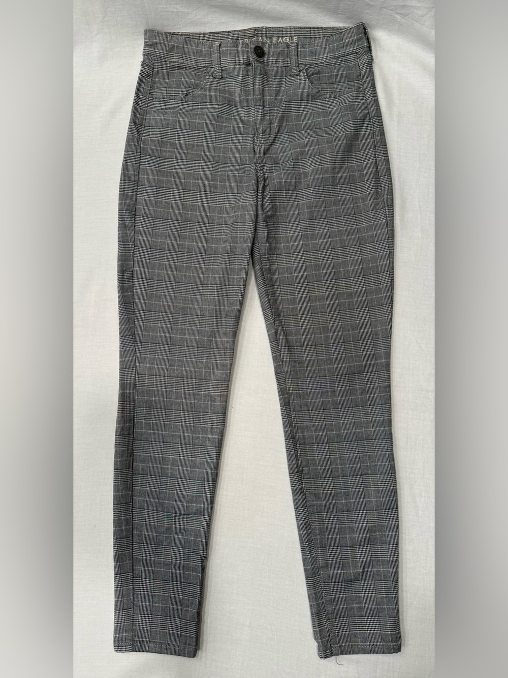 American Eagle Plaid Hi-Rise Super Stretch Jegging 6 Regular